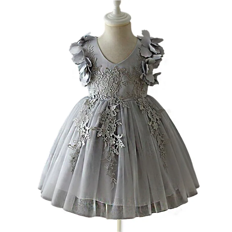 Платье для девочек 12 лет кружевное Тюлевое платье младенцев малышей Пышное с