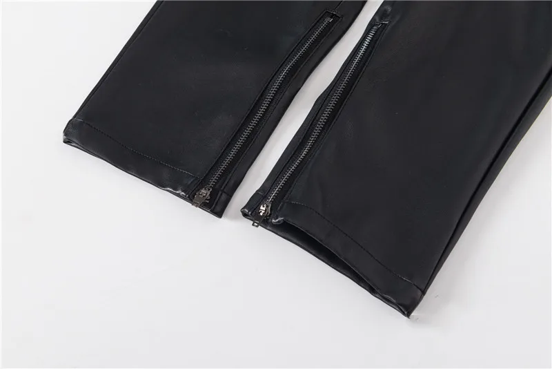 Брюки-карандаш женские с высокой талией облегающие черные бархатные брюки до