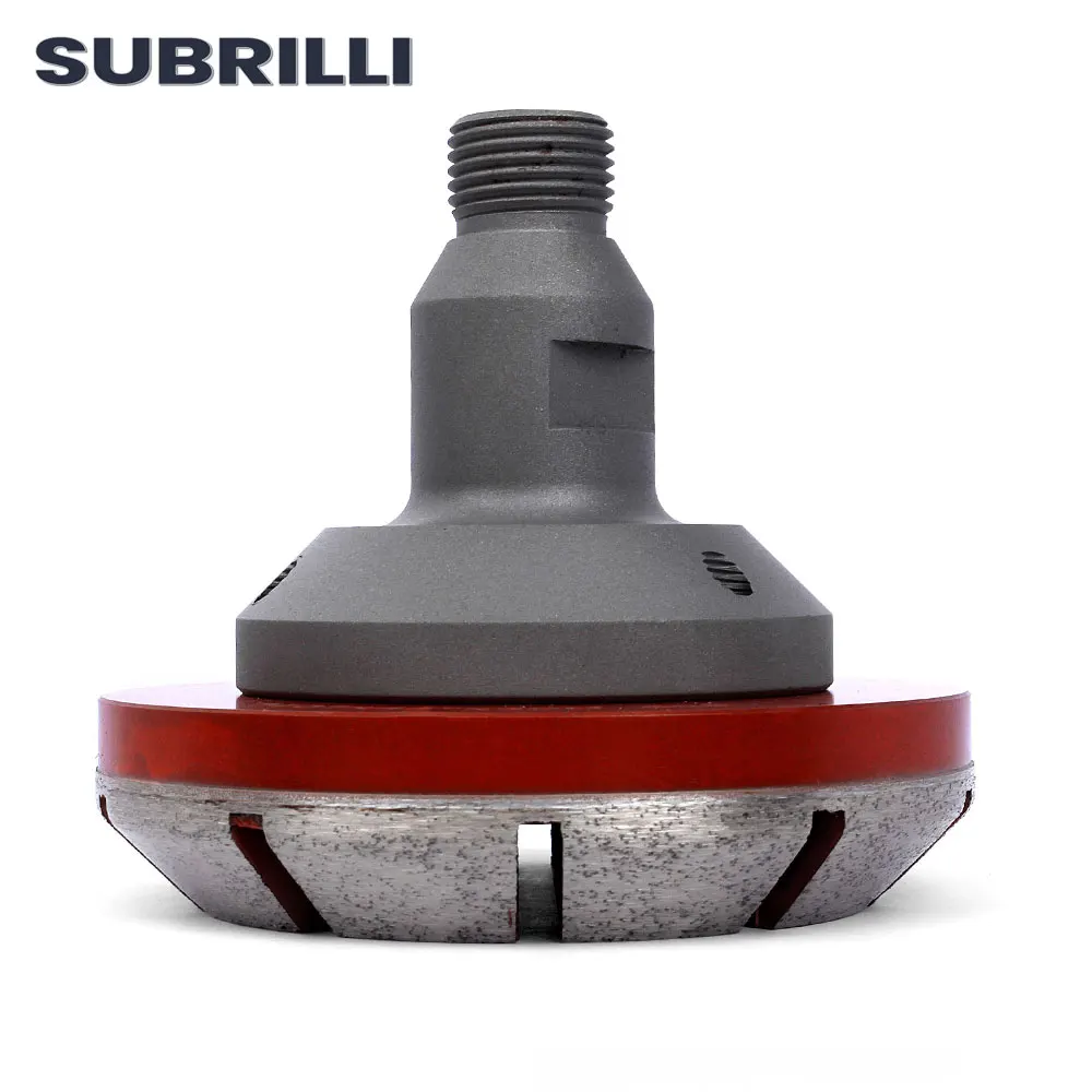 SUBRILLI diamond grinding wheels with 1/2 Gas flange adaptor CNC router bit profiling wheel abrasive grinding tool