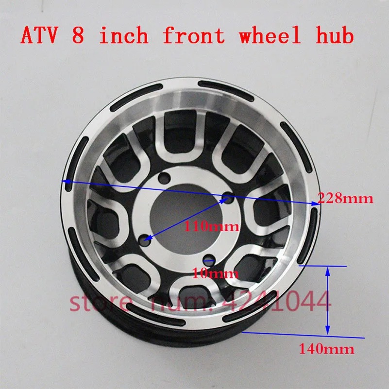 

ATV 8 дюймов передних и задних колес Алюминий литые диски 8x5'Quad китайский внедорожный велосипед/детскй 4-колесный картинг мотоцикл для мотокросса