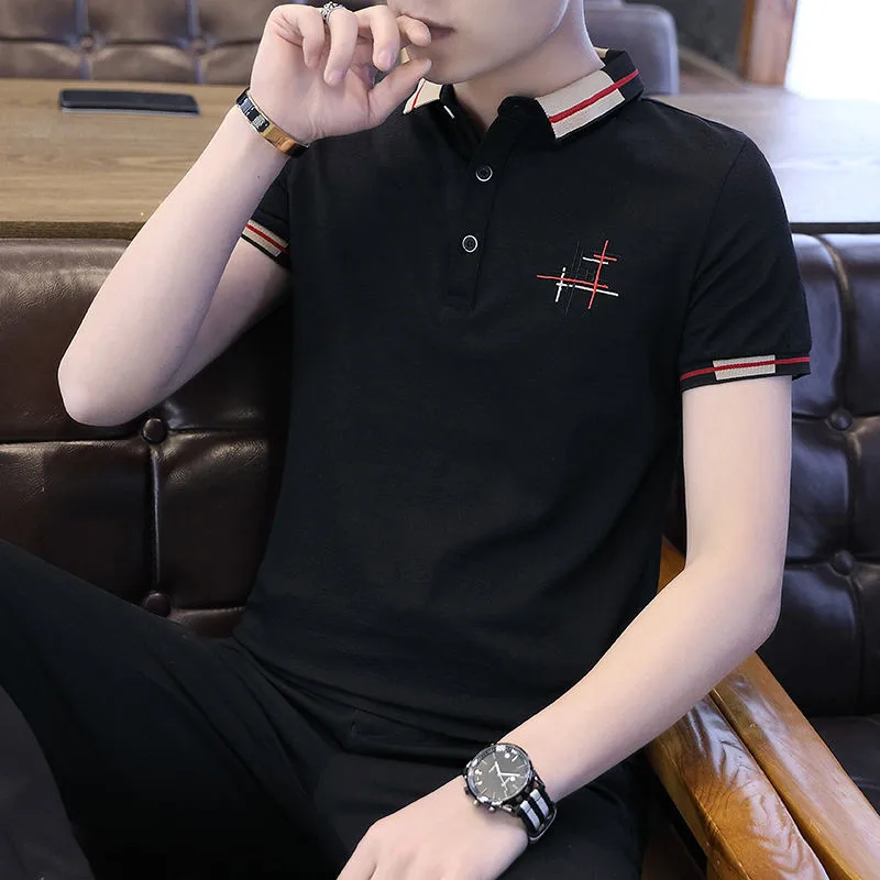 

Cotton Men's Polo Shirt Short Sleeve 2021 Fashion New Male Shirt Sports polo Jerseys Golftennis Plus Size 5XL Camisa Polos Homme