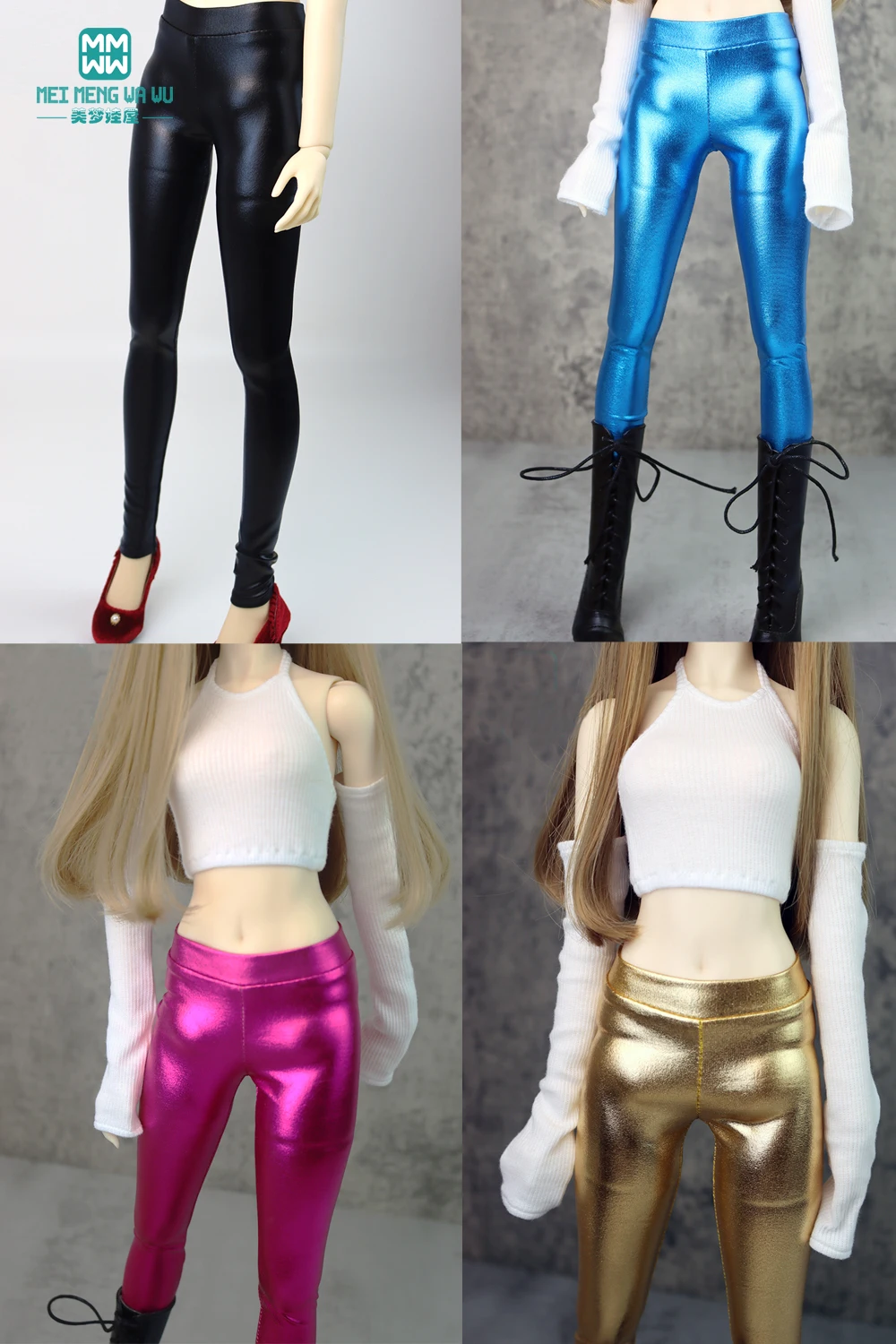 28-60 см 1/3 1/4 1/6 Одежда для кукол BJD DD SD YOSD MSD модные кожаные брюки карамельных цветов |