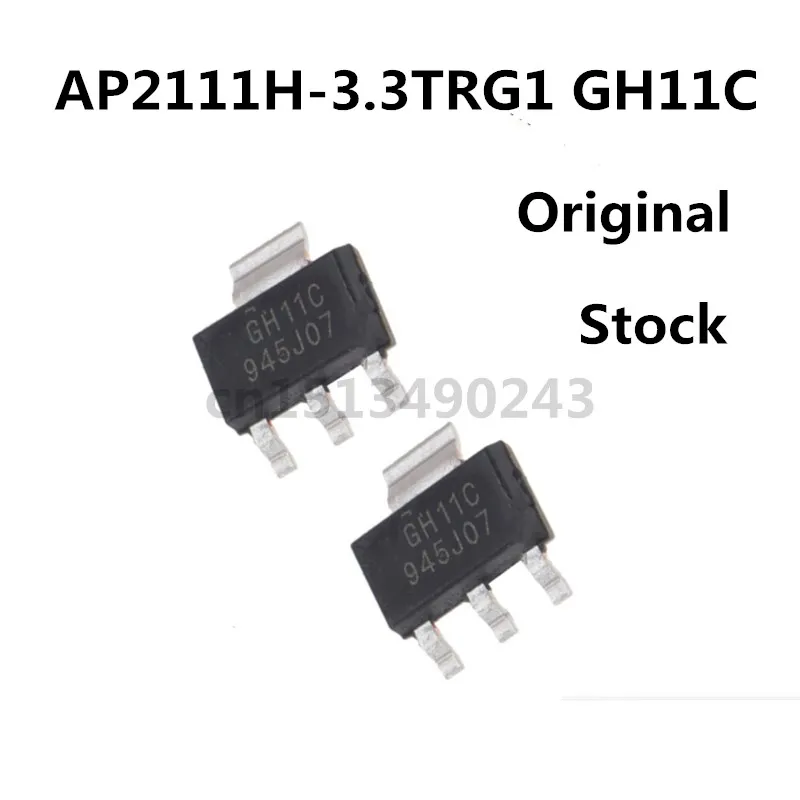 

Original 5pcs/ AP2111H-3.3TRG1 GH11C SOT-223