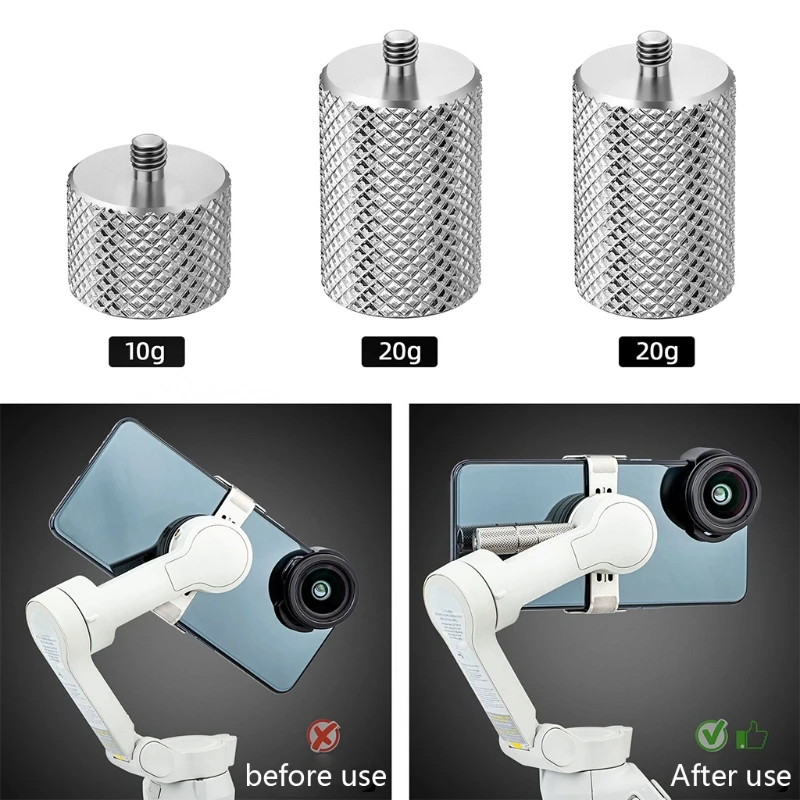 

STARTRC Counterweight Balance Counter Weights Support 50g for DJ-I OM 4/OSMO Mobile 3 Gimbal Stabilizer