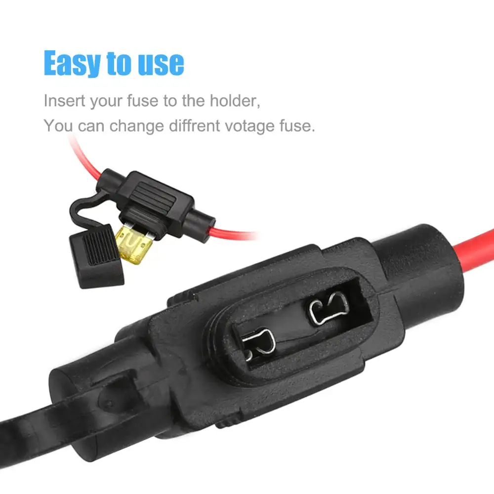 5 шт. автомобильный держатель предохранителя 12 В постоянного тока 30 А 18awg 27