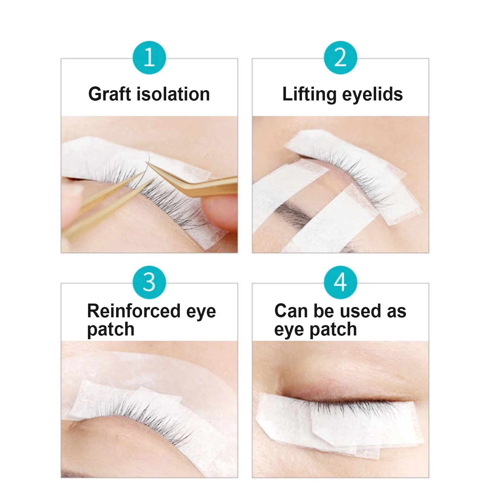 

5/10Pcs Eyelash Extension Lint Free Eye Pads White Grafted Planting Tape Under Eye Pads Paper For False Eyelash Patch Make Up To