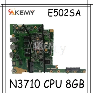 upgraded version 8gbram n3710 cpu for asus e502s e502sa e402s e402sa motherboard e502sa e402sa laptop mainboard mainboard free global shipping
