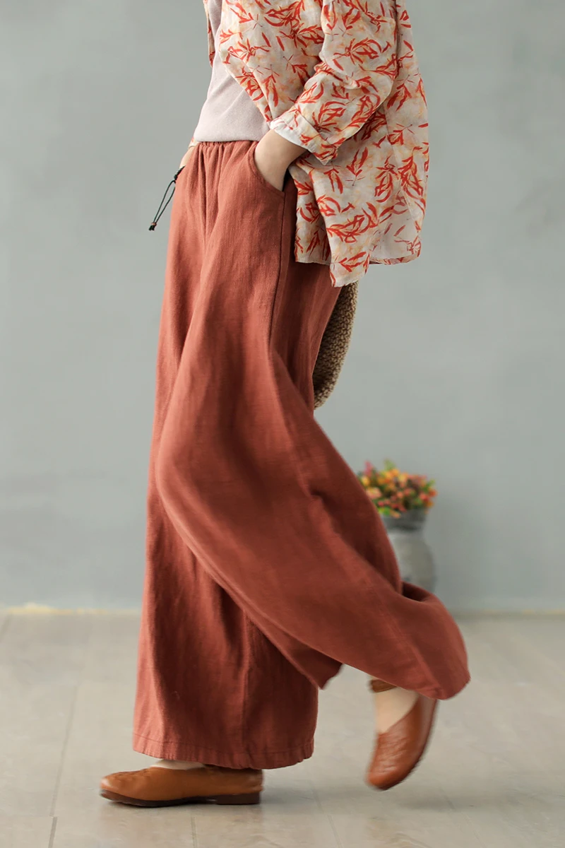 2020 Spring Pants Women Elastic Waist Loose Large size All-match Trousers Ladies New pocket Casual | Женская одежда