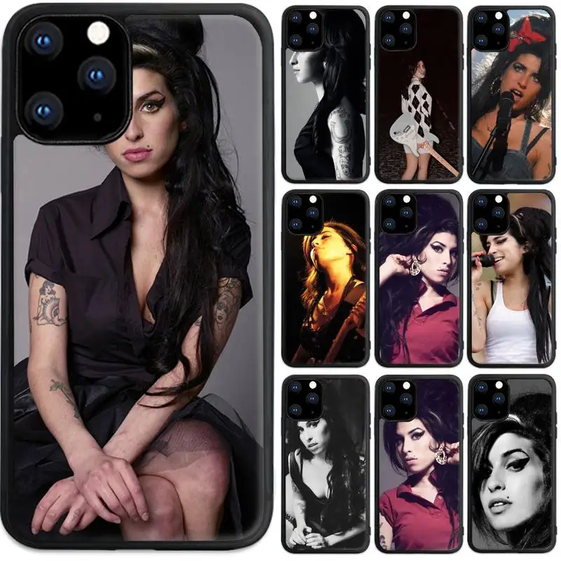 

Amy Winehouse Legardary Singer Phone Case For Iphone 5 SE 2020 6 6s 7 8 plus X Xr XS 11 12 13 Mini Pro Max PC Fundas Cover