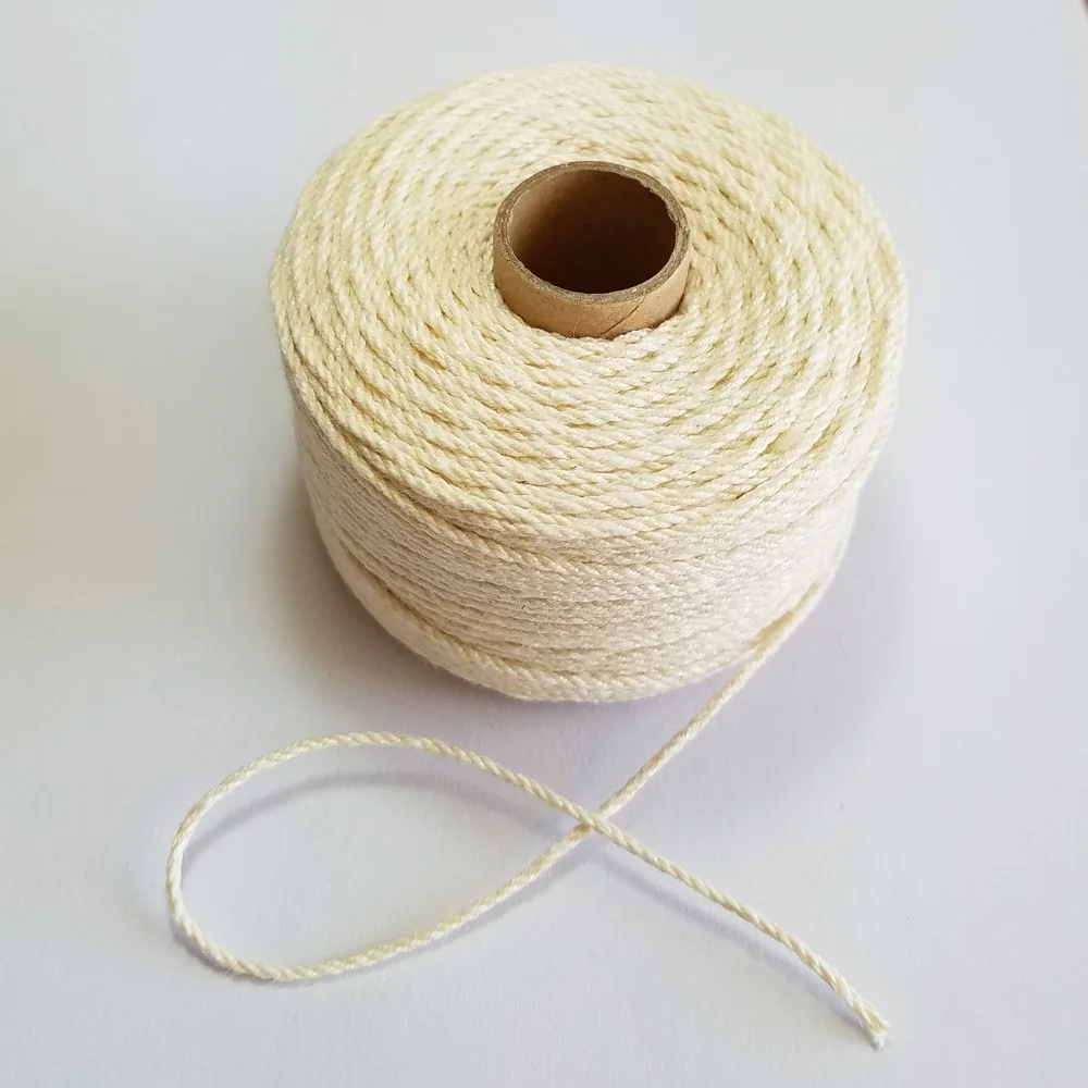 Веревка из 100% натурального хлопка шпагат 80 м/рулон для бирки вешалка ручной