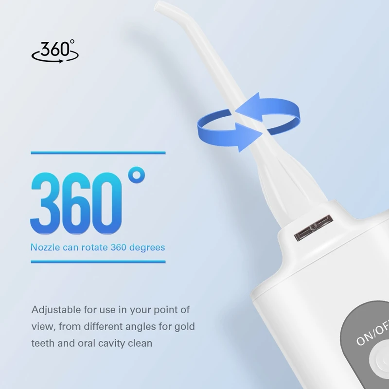 Водные флостеры для зубов 220 мл беспроводные 3 режима USB иррагатора полости