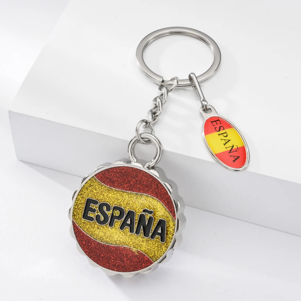 Vicney Испания открывалка для ключей пивная Крышка брелок мужчин блестящая смола