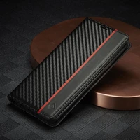 carbon fiber case for samsung galaxy s9 plus phone shell full body leather magnetic flip wallet bags bookcase s8 s 9