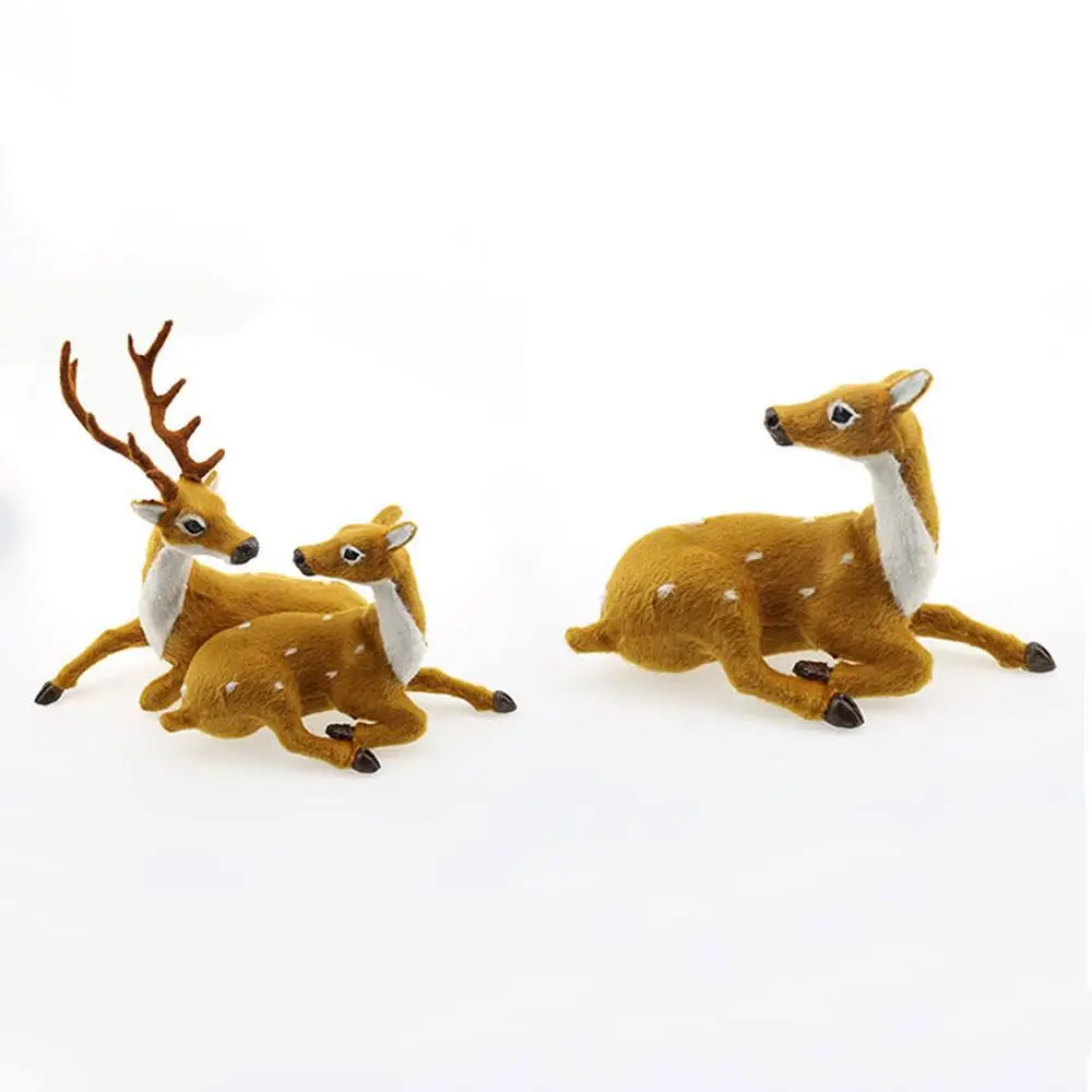 

2Pcs/Pack Simulation Couple Deer Christmas Creative Cute Lovers Gift Home Decor