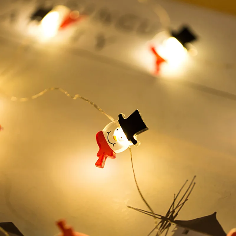 2 м Рождественская елка светодиодные гирлянды Снеговик Рождество сатана Медные