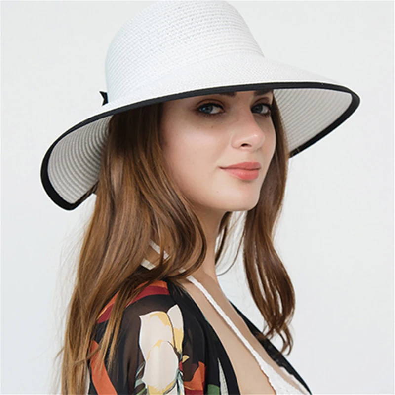 2019 летние изящные тонкие туфли с бантиком Солнцезащитная шляпа плоский Для