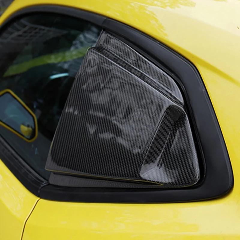 Rear Window Side Louvers Vent Cover Stickers for Chevy Camaro ZL1 2016-2019 Blinds Trim Carbon Fiber | Автомобили и мотоциклы