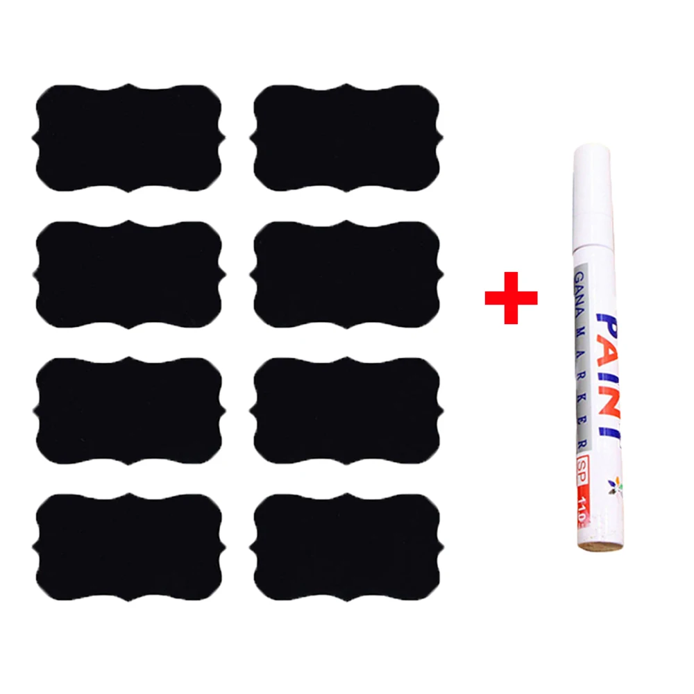 48/80pcs Removable Jar Sticker Labels Cupboard Organizer Stickers With Pen Adhesive Chalkboard Decal Tags Canisters | Дом и сад