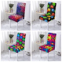 geometric pattern chair covers for dining room chair slipcover elastic spandex chair cover furniture protector wedding banquet