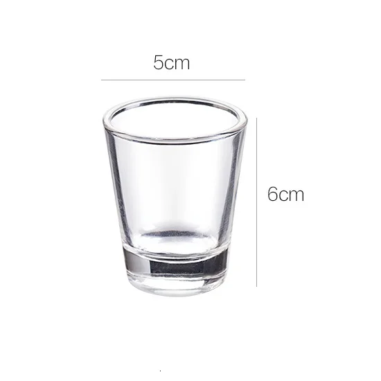 30ML Cup A 6 шт. бокал для ликера пуля чашка прозрачный небольшой емкости свинец бесплатно бокал для ликера Белое Вино Кубок Бар Ресторан бытовой - Цвет: 30ML Cup A