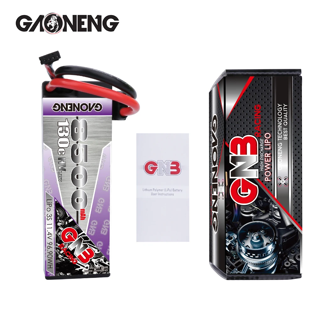 Аккумулятор GAONENG GNB 8500 мАч 3S1P 11 4 в 130C/260C LiHV LiPo с разъемом XT90 для радиоуправляемого