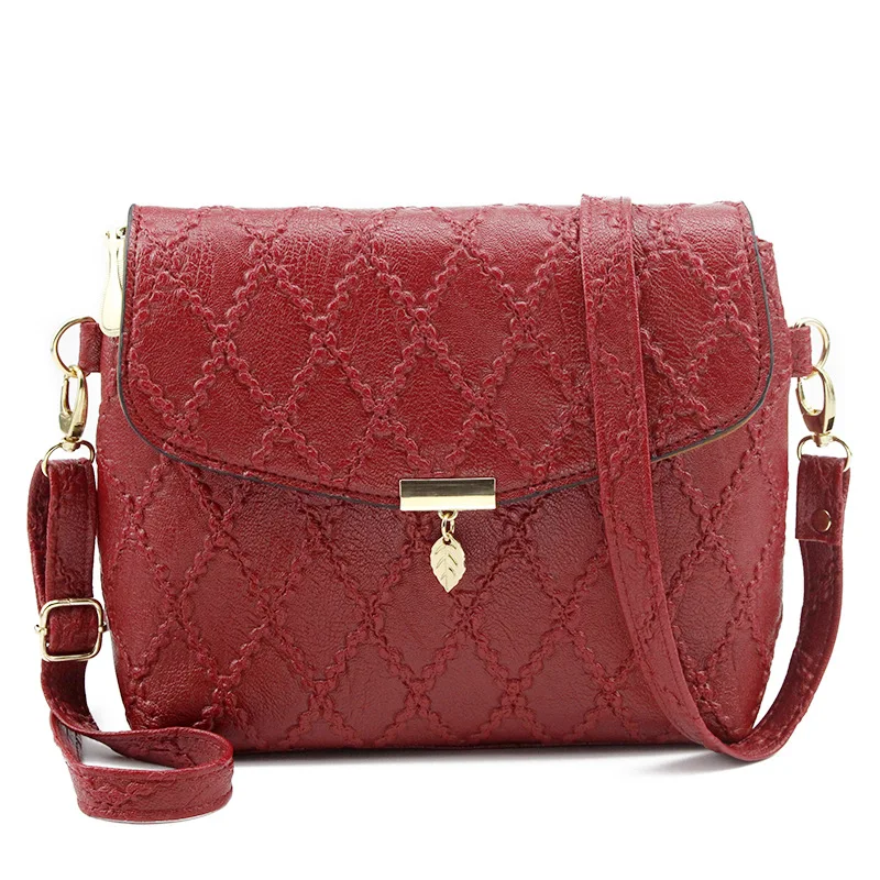 

New Luxury Designer Crossbody Leather Vintage Fashion Ladies Shopper Mahjong Plaid Big Handbags XBO06-XBO11