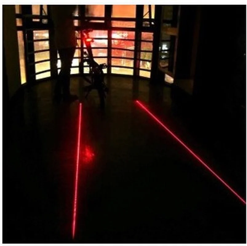 

Bike Cycling Lights Waterproof 5 LED 2 Lasers 4 Modes Bike Taillight Safety Warning Light Bicycle Rear Bycicle Light Tail Lamp 3