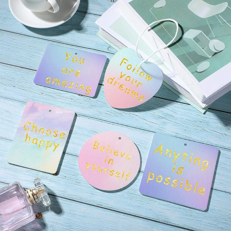 

50 шт. сублимации освежитель воздуха листы Blanks футболки для девочек войлок для автомобиля Белый Ароматный листов DIY Авто ароматизированными ...