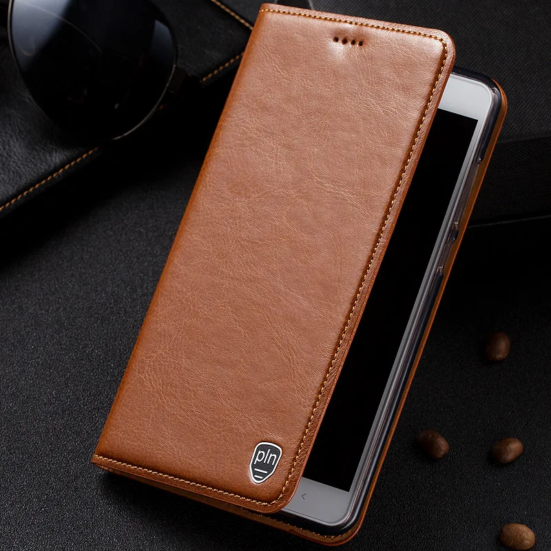 Genuine Cow Leather Phone Case For One Plus Oneplus 1 2 3 3T 5 5T 6 6T 7 7T Pro Flip Stand Cover Bag | Мобильные телефоны и
