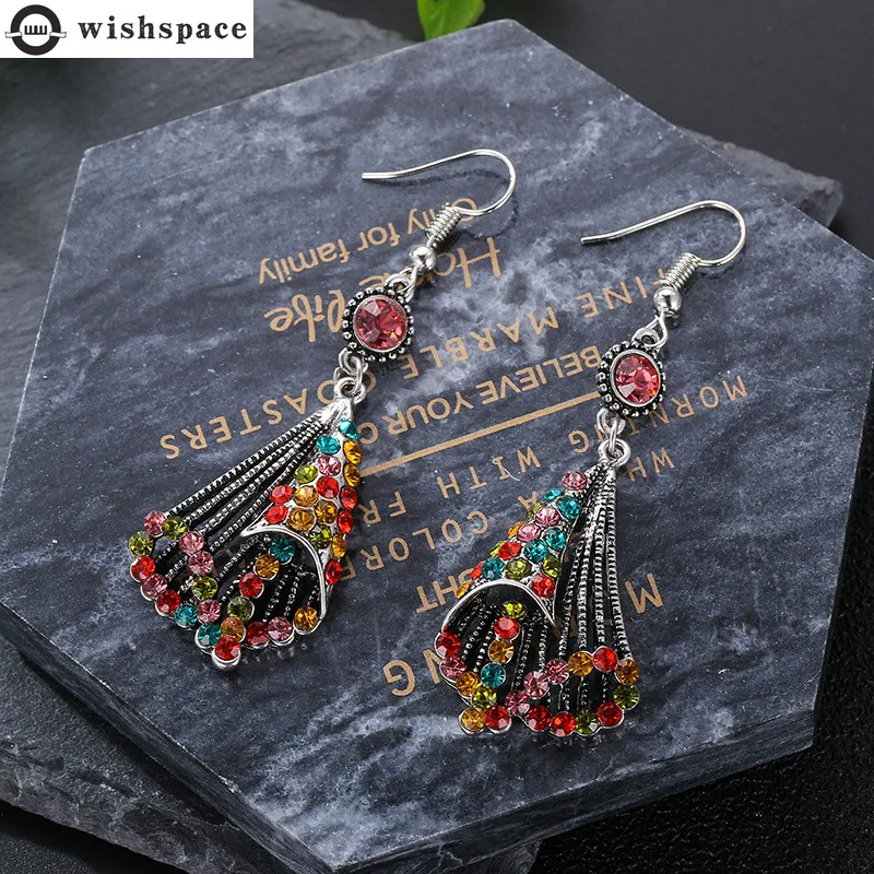 

Europe and the United States national wind restoring ancient ways alloy set auger hollow out fashion ladies earrings jewelry
