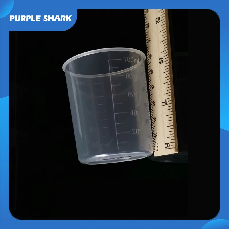 

Утолщенный пластиковый мерный стакан, 100 мл, 10 шт., лабораторный мерный бочонок, новый материал, полипропиленовый пластиковый мерный стакан, ...