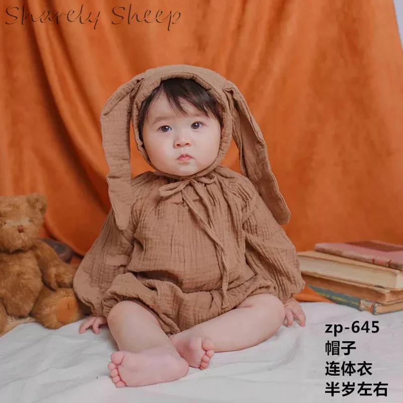 Baby Boy Girl Photo Shoot Hat+Pant Sets Clothes Infant Photography Cartoon Costume Birthday Party Wear Kids Photo Props