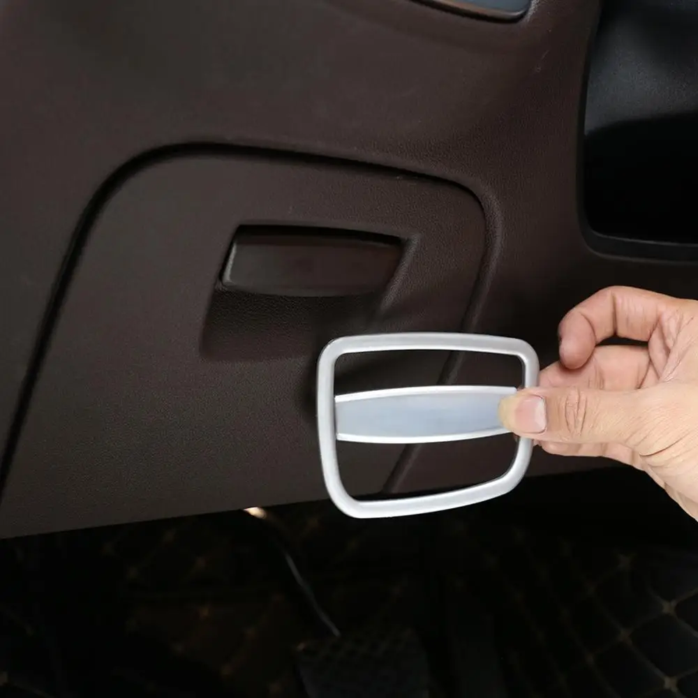 

ABS Chorme Car Driving Glove Box Sequins Side Storage Box Switch Trims for BMW 5 Series 2018 2019 Accessories