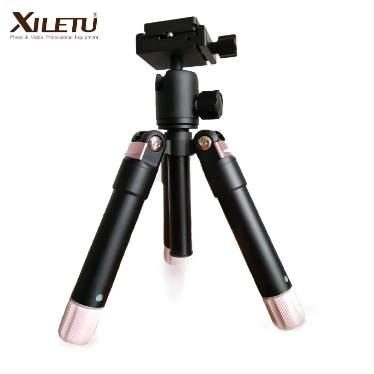 

XILETU T245-MINI Portable tripod stand lightweight mini tripod with ball head for mobile phone and camera