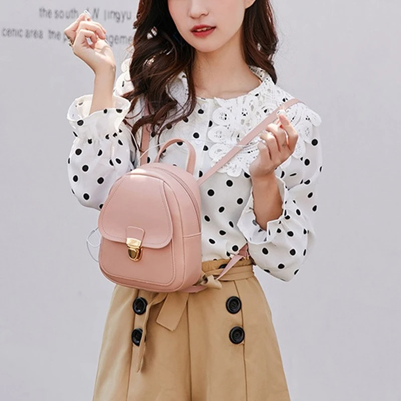 

Small Backpack 2020 New Summer Women Backpack Candy Color Student Travel Shoulder Bags Teenager Girls