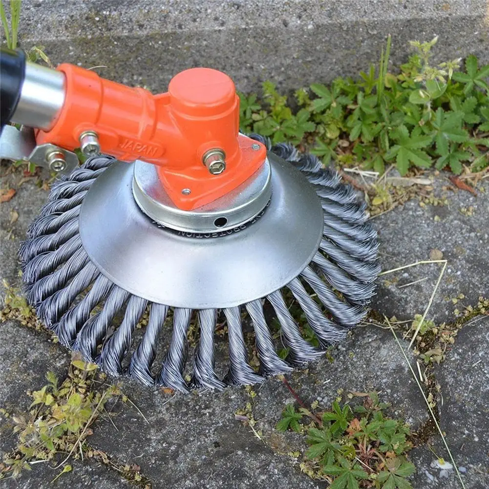 

150mm/200mm Steel Wire Trimmer Head Grass Brush Cutter Dust Removal Weeding Plate Gearbox Fixing Kit Tray Plate Lawn Mower Brush