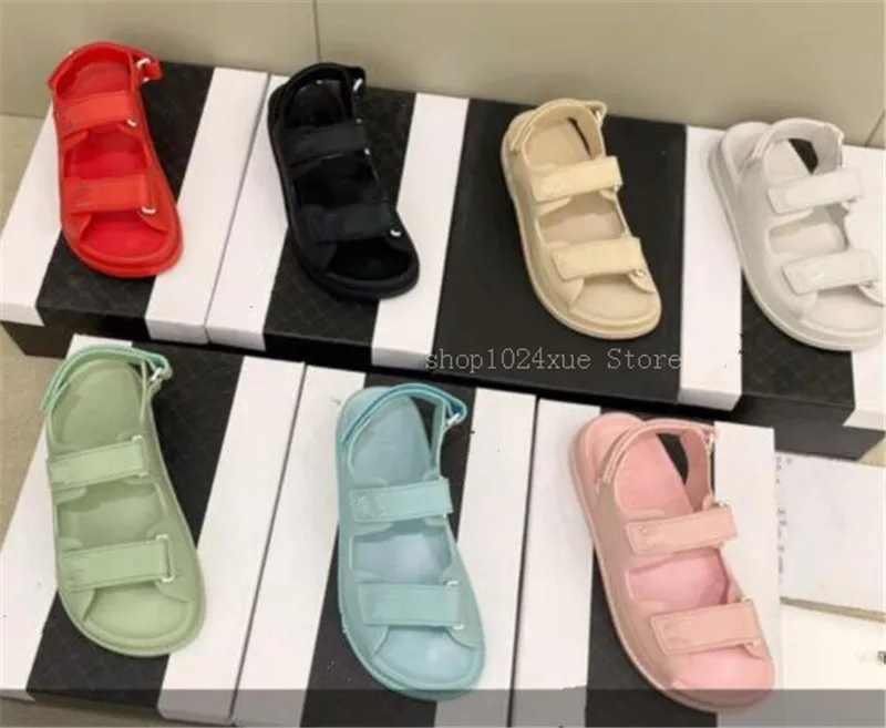 

7 Colors Women Sandals Multicolor Beach Platform Flat Casual Shoes Women Strap Summer Sandals