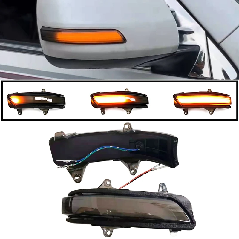 

Car Dynamic LED Side Mirror Light Turn Signal Light Indicator for Toyota Land Cruiser FJ200 LC200 Prado FJ150 2010- 2020