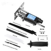 reciprocating saw attachment change electric drill into reciprocating saw jig saw metal file for wood metal cutting tool
