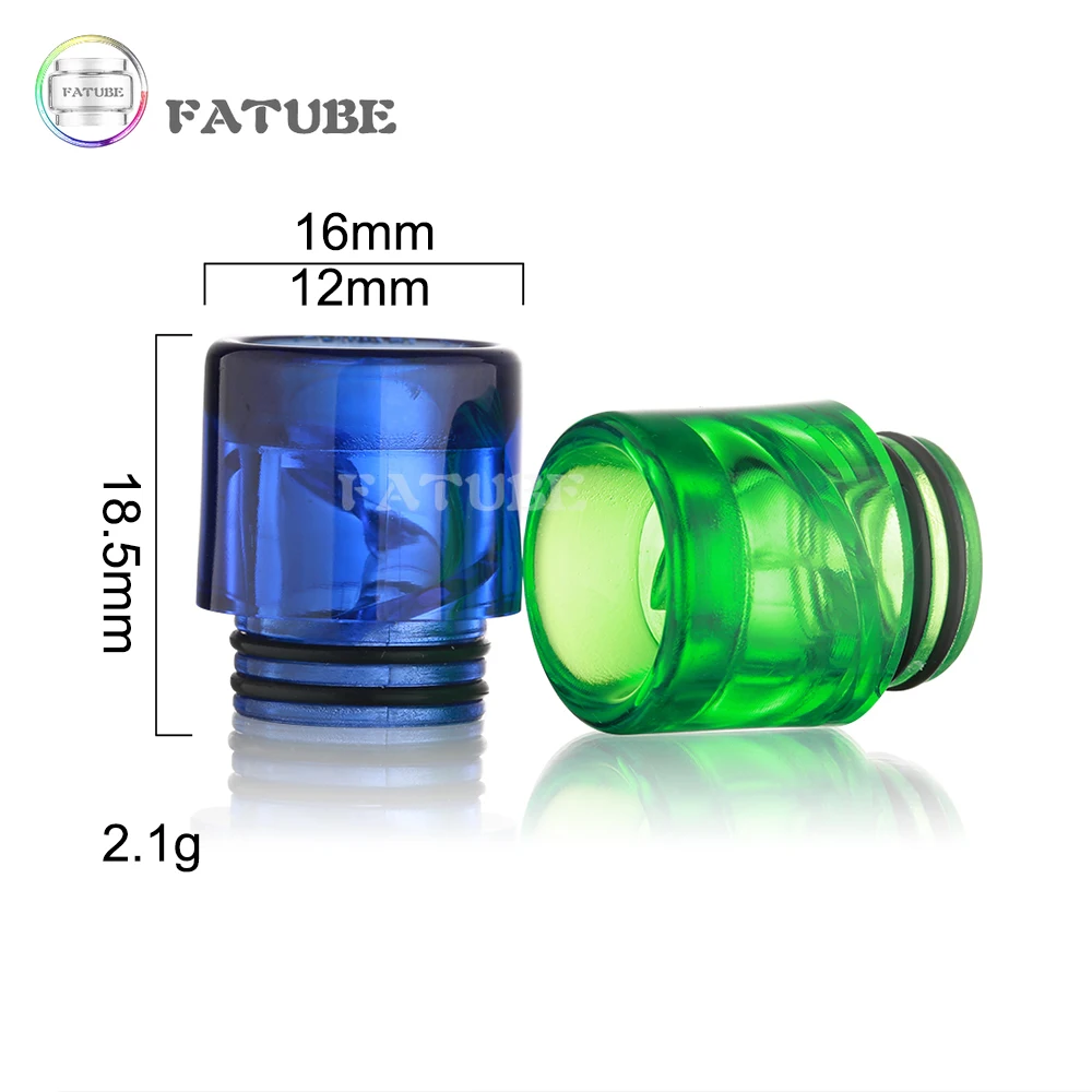 6 шт. широкий спиральный мундштук FATUBE 810 510 анти вертушка держатель