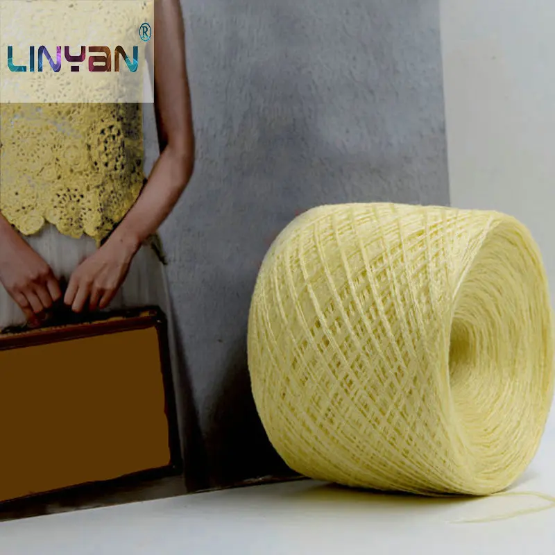 250 г * 1 шт. пряжа для вязания крючком 100% натуральная окрашенная льняная цветная