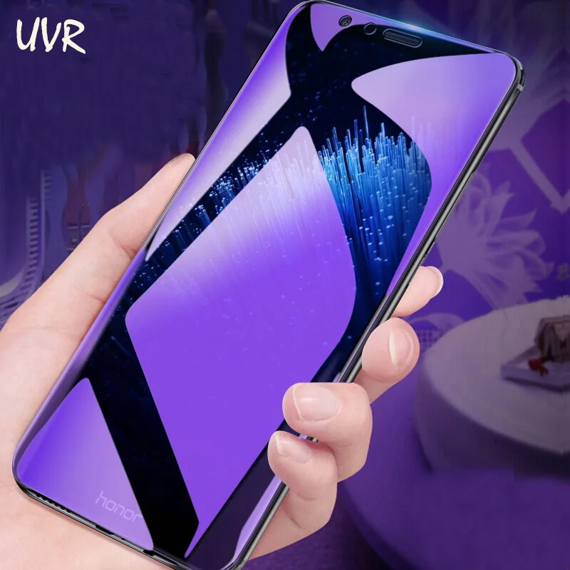 Защитная пленка синего цвета из закаленного стекла для huawei Honor 7X 8X Max 7A 7C Pro 5,45 5,7 Honor 9X 8X 8A Pro 8C 6X