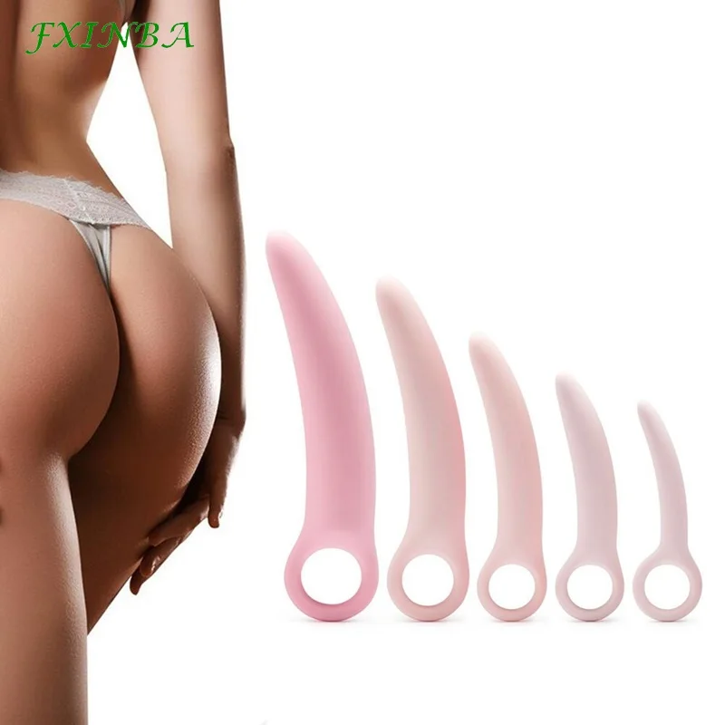 Новинка FXINBA силиконовая Анальная пробка в форме полумесяца Женская