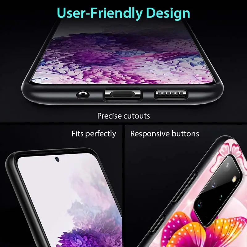

Colorful butterfly flower for Samsung S20 FE Ultra Plus A91 A81 A71 A51 A41 A31 A21S A11 A72 A52 A42 A32 A12 A02S Phone Case