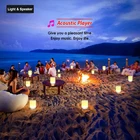 Bluetooth-колонка, Портативный сенсорный проигрыватель, беспроводной динамик, цветной светодиодный ночник, прикроватная настольная лампа для лучшего сна