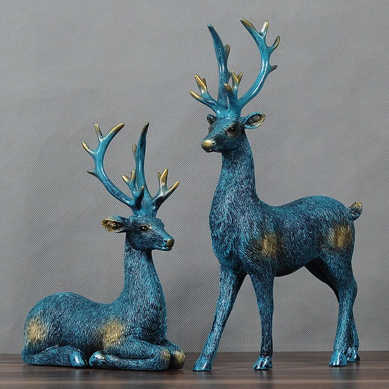 Wine cabinet villa decoration recruitment deer living room TV porch creative home Joe new house gift | Дом и сад