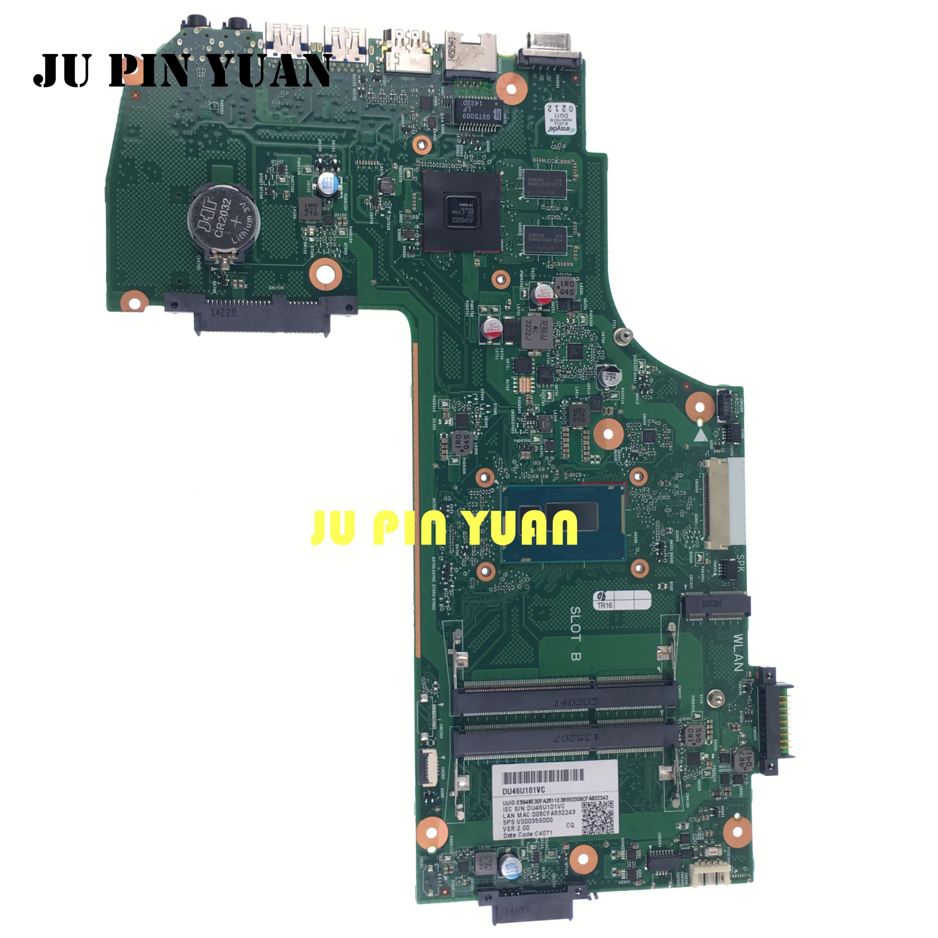 AR10SU 6050A2631701 MB A01 V000359000 материнская плата для ноутбука toshiba satellite C70 B L75 I5
