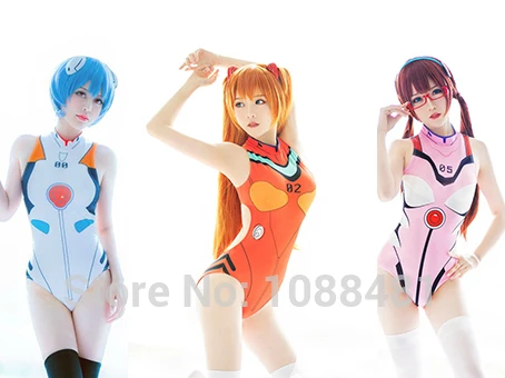 Evangelion EVA купальник с открытой спиной одежда для плавания SUKUMIZU Asuka/AYANAMI/Makinami