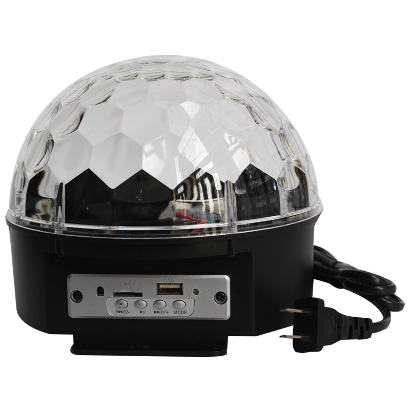 

Bluetooth Remote Control Crystal Ball 9 Color LED Disco Ball Party Lights Sound Activated DJ Stage Lights for Birthday Bar Party