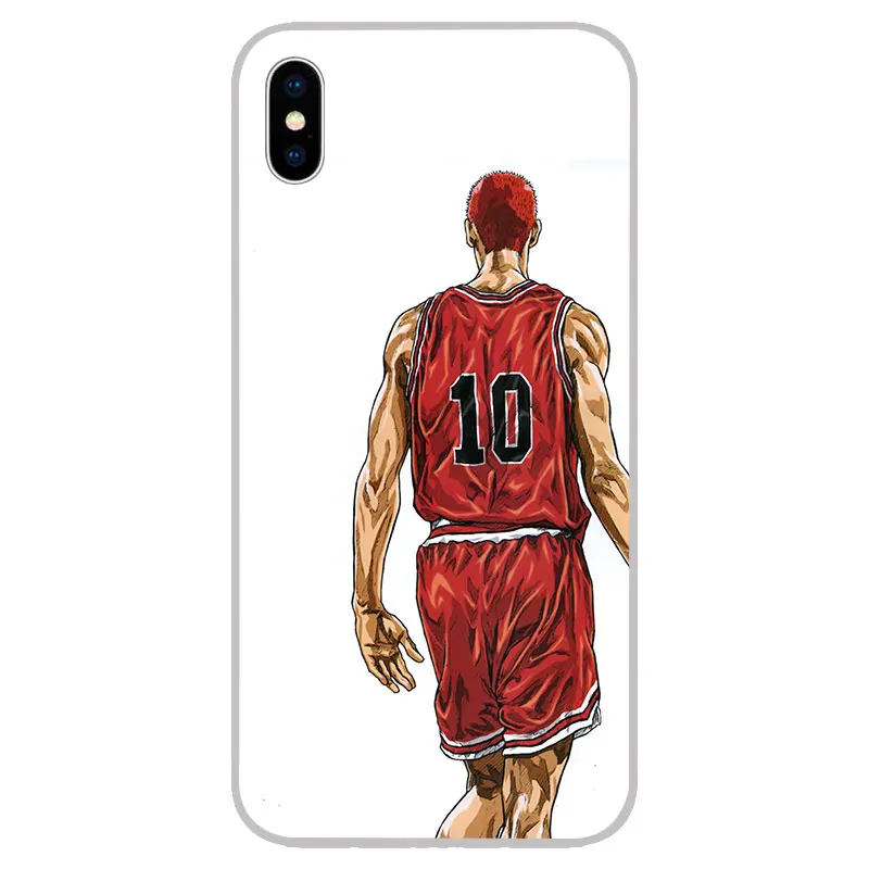 SLAM DUNK Sakuragi Hanamichi Matte Silicon Phone Case For iPhone X 7 8 6S Plus XS Max XR 5S 4S Cases Soft TPU iphone 2019 Cover |